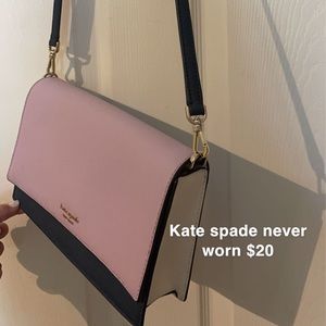 Kate spade crossbody purple white and blue